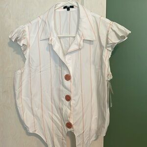 White and pink Colombian brand blouse